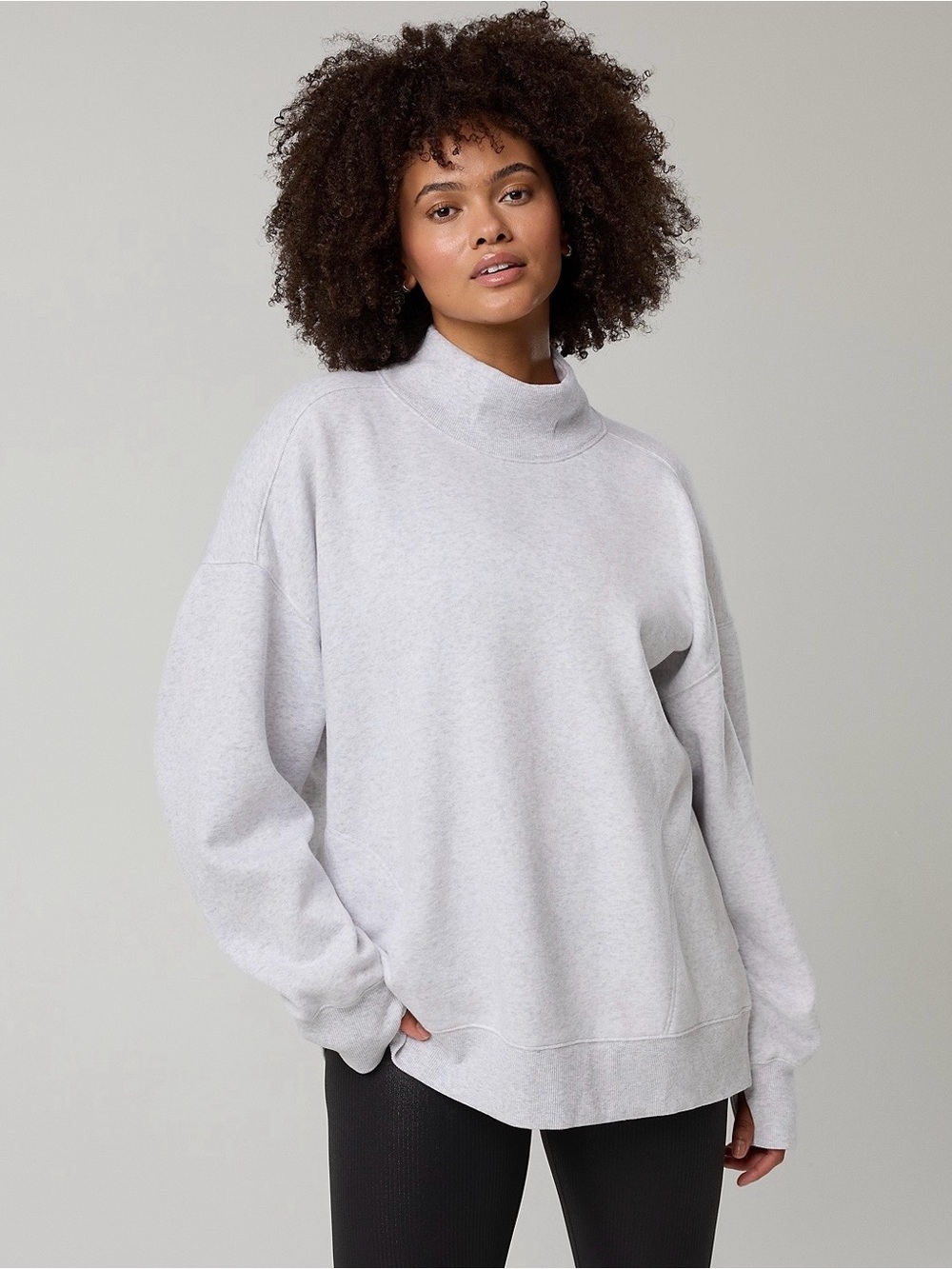 OFFLINE By Aerie Cloud
Fleece Oversized Mockneck
Sweatshirt BIN#31